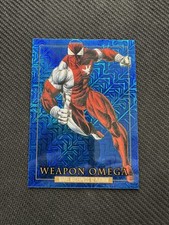2024 Marvel Masterpieces'92 Platinum Weapon Omega Blue Traxx #96 B406