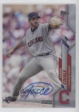 2020 Topps Clearly Authentic Auto Aaron Civale #CCA-AC Auto 0xz8