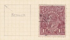 1913-36 KING GEORGE V HEADS 1 1/2d PRE-DECIMAL STAMP WITH VARIATIONS #31