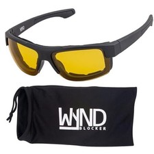 Nova Motorcycle Riding Glasses Extreme Sports Wrap Dry Eye Black  Yellow