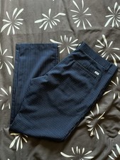 Mens Calvin Klein Trousers Pinstripe W38 Golf CK Slacks Pants Mob Chicago 38/31
