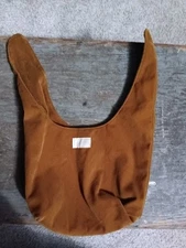 Merit Beauty Corduroy Tie Top Pouch Makeup Bag Minimalist Cosmetic EUC