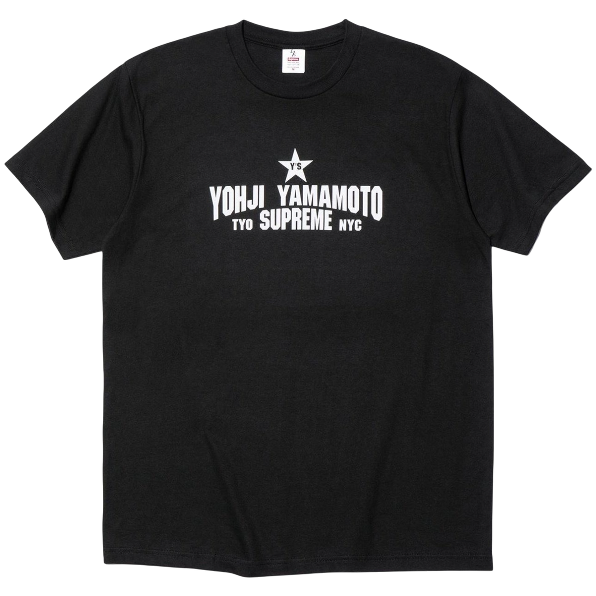 Supreme x Y's by Yohji Yamamoto Star Tee Black White 2colors FW25