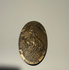 Cowboy Champion Broncho Buster Montana Brass Belt Buckle