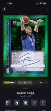 DIGITAL NBA Collect Cooper Flagg 2026 Topps Chrome GREEN SIGNATURE LEGENDARY   