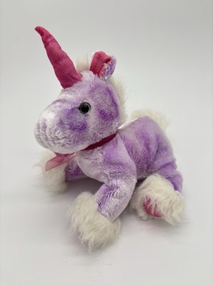 Dan Dee Purple Sparkly Unicorn Plush 8  Stuffed Animal Collectors Choice