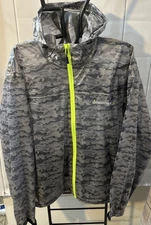 Compass 360 men's Ultra-pak rain jacket Medium gray camo