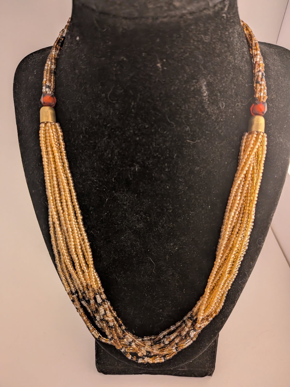Beautiful Beaded Multi Stranded Layer Boho Neckla… - image 3