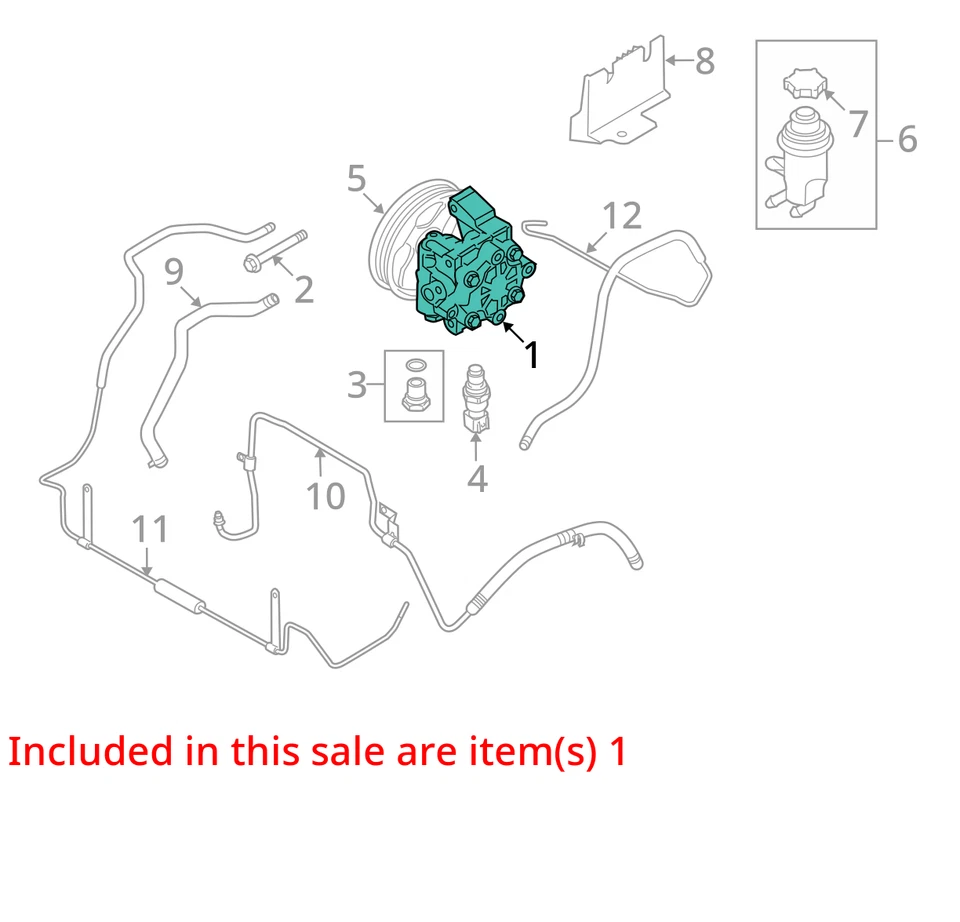 Ford Transit Connect 2012 bomba de dirección asistida fabricante de equipos originales 104 k millas - LKQ435361668 Foto 4 de 4