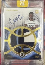2025-26 Topps 3 Basketball Cedric Coward Gold RPA Rookie Patch Auto #/10 Prime