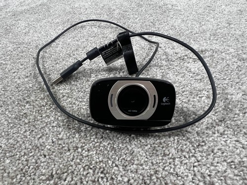 Logitech HD 1080p Webcam V-U0027 USB Black Computer Camera Video Call Streaming - 第 1/5 張圖片
