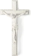 BC Catholic Crucifix Wall Cross, Jesus Christ Wall Decor for Elegant Modern Home