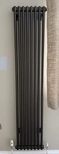 Designer Vertical Radiator Double Column Oval Panel 1800x350mm