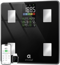 Smart Scale with BMI, Body Fat, Muscle Mass, 14 Composition Metrics, Large LED D