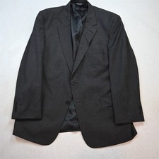 Jos A Bank 46R Gray Glenn Check 100 Wool Gordon Mens Blazer Jacket Sport Coat
