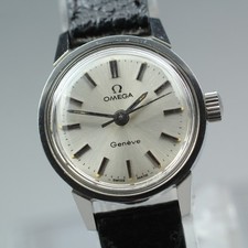 [N MINT] Vintage OMEGA Geneve Cal. 635 Silver 22mm Women's Manual Watch JP U512