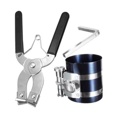 Piston Rings Compressor Tool Removal Kit Portable Anti Backward Gear Adjustable