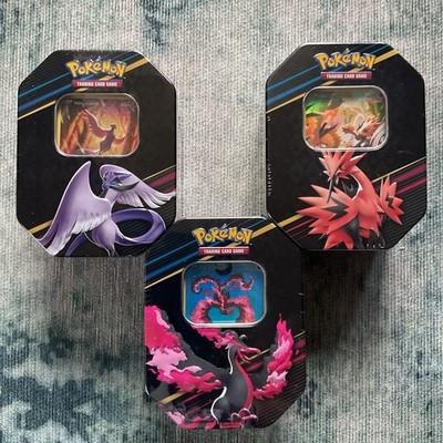 Pokemon 3x Zenit der Könige Tin Box Deutsch*NEU/OVP alle 3 legendären Vögel GER