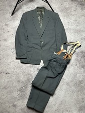 Antique 1960s Men s Suit Blazer Pants Gray Size XL