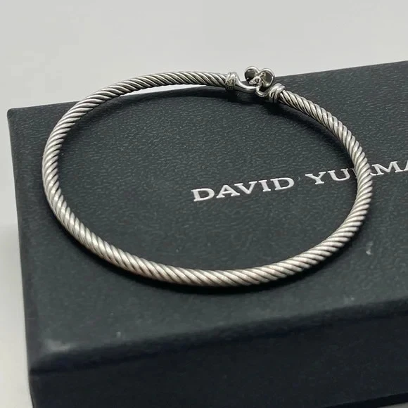 David Yurman 电缆经典心形手链带钻石,中号 — 第 4/4 张图片