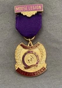 Lot of 2 Moose Legion Service Pins Past President and Governor