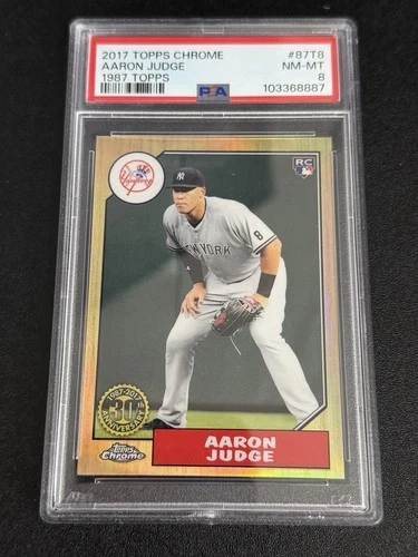 2017 Topps Chrome - 1987 Design Aaron Judge #87T-8 (RC) PSA 8 NM MT