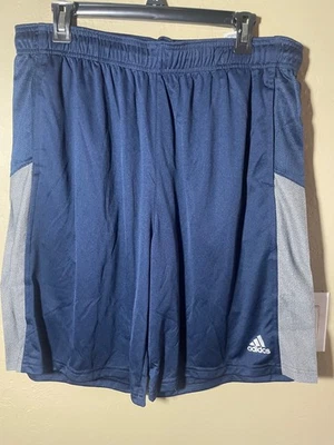 Adidas Mens Climalite Heathered Athletic Shorts, Large - Image 1 of 3