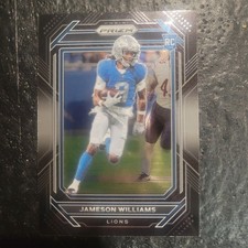 2022 Panini Chronicles - Prizm Black Jameson Williams #PB-13 (RC)