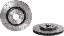 Brembo 09.C338.11 UV Coated Pillar Vented drilled Brake Rotor HONDA OE# 45251...