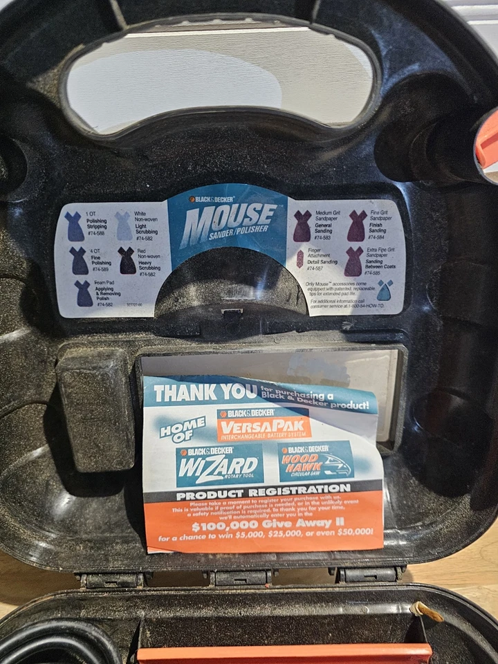 Black & Decker THE MOUSE Sander Detail Sander Tool . - Image 4 of 4