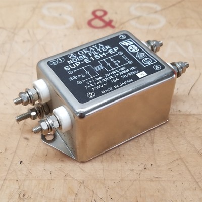Okaya SUP-E15H-EP Noise Filter,  250V, 15A, 50/60Hz - USED