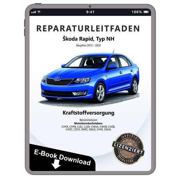 Skoda Rapid NH 2012-2020 Kraftstoffversorgung Benzin Werkstatthandbuch PDF Datei-image
