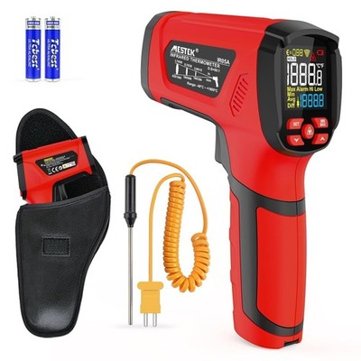 Präzises Infrarot Thermometer -40°C bis 1600  LCD Alarm K-Sonde