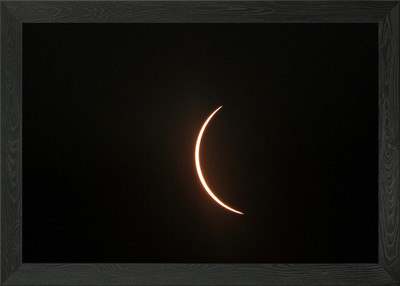 Totale Finsternis gerahmtes Wandbild Poster Leinwanddruck Bild