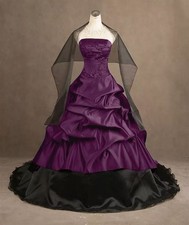 Gothic Victorian Wedding Dresses Ruffles Vintage Custom Color Bridal Gowns