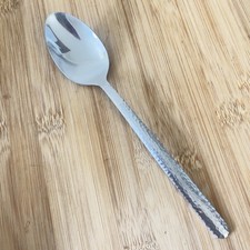 Stainless Glossy HAMMERED Round Tip PLACE SOUP SPOON 7.5"