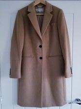 Hobbs Tilda Wool Coat Beige Camel Size Uk 10 (us 6) 100% Wool Smart Coat