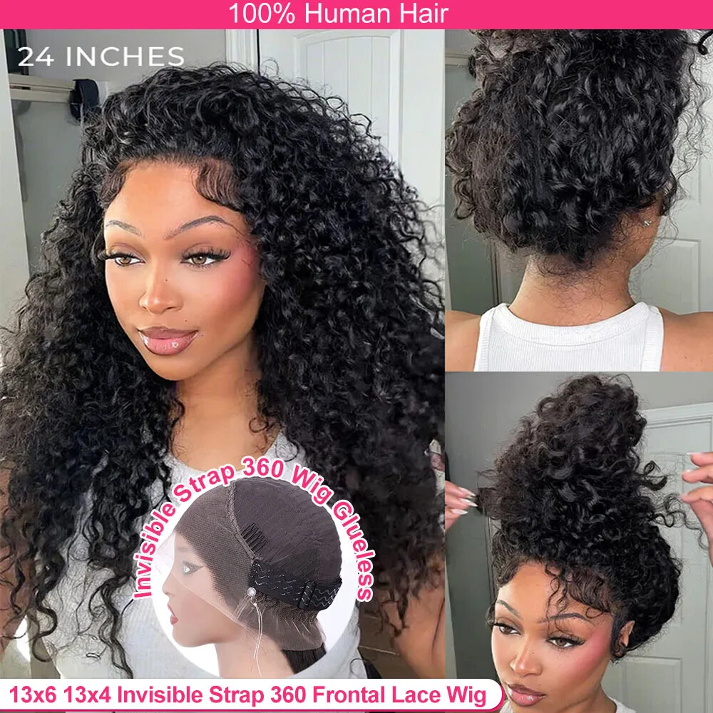 13x6 Deep Wave Invisible Strap 360 Full Hd Lace Front Human