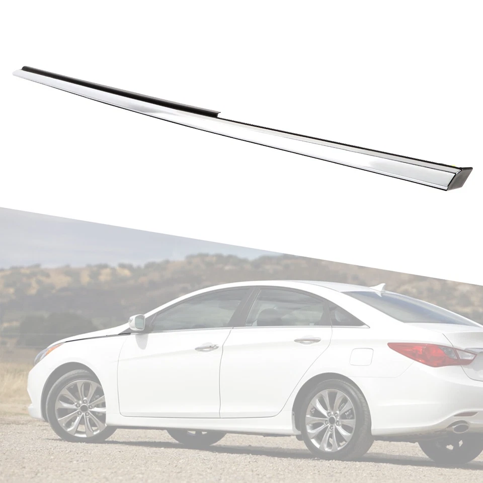 Left Driver Side Chrome Fender Garnish Molding Trim For Hyundai Sonata 2011-2014 - Изображение 2 из 4