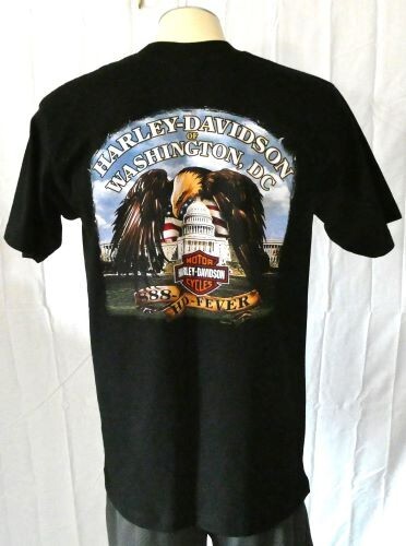 Harley-Davidson Rolling Thunder XXI Black Large T-Shirt Made USA