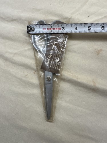 Tijeras de cromo con borde de cuchillo Gingher 8"-con funda ~ ¡AFILADO! - Imagen 9 de 10