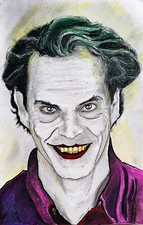 THE STATE FARM JOKER JOSH HARP Original Painting Pro Art "Bat*Man" DC Comics NEW