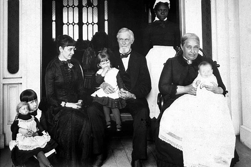 New 5x7 Civil War Photo: CSA Confederate President Jefferson Davis & Family