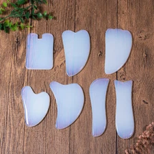 1PC White Guasha Board Opal Stone Gua Sha Body Scraping Massage Tool