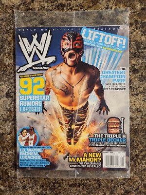 Rey Mysterio Jr WWE Wrestling Magazine TNA August 2009 HHH Rowdy Piper