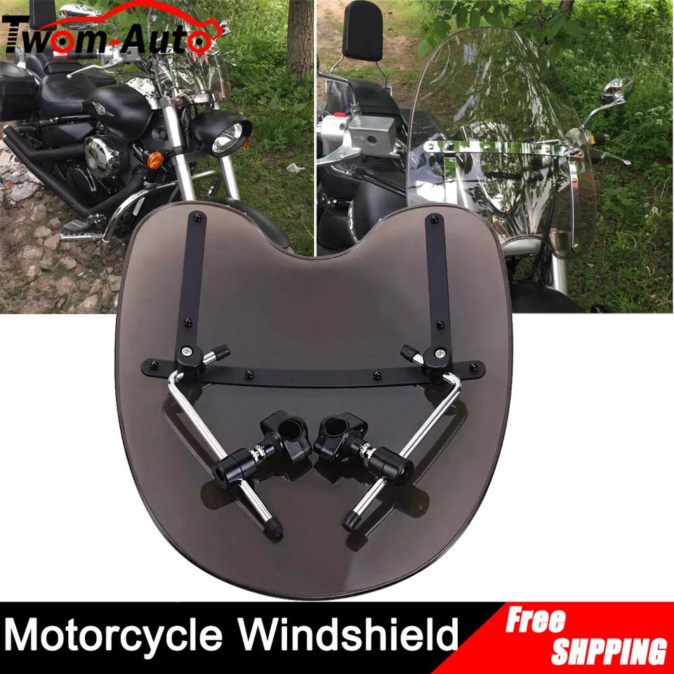 Parabrisas transparente para Harley Sportster Dyna Glide Softail Night Train XL Foto 4 de 4