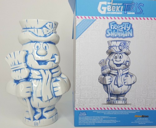 Tazza ceramica Geeki Tikis Frosty Il pupazzo di neve! Alto 8" 24 once nuovo con scatola! - Foto 2 di 7