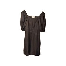 Ba&sh Palaia  Dress  Size UK 10 Black Puff Sleeves Parisian Chic Party Cocktail 