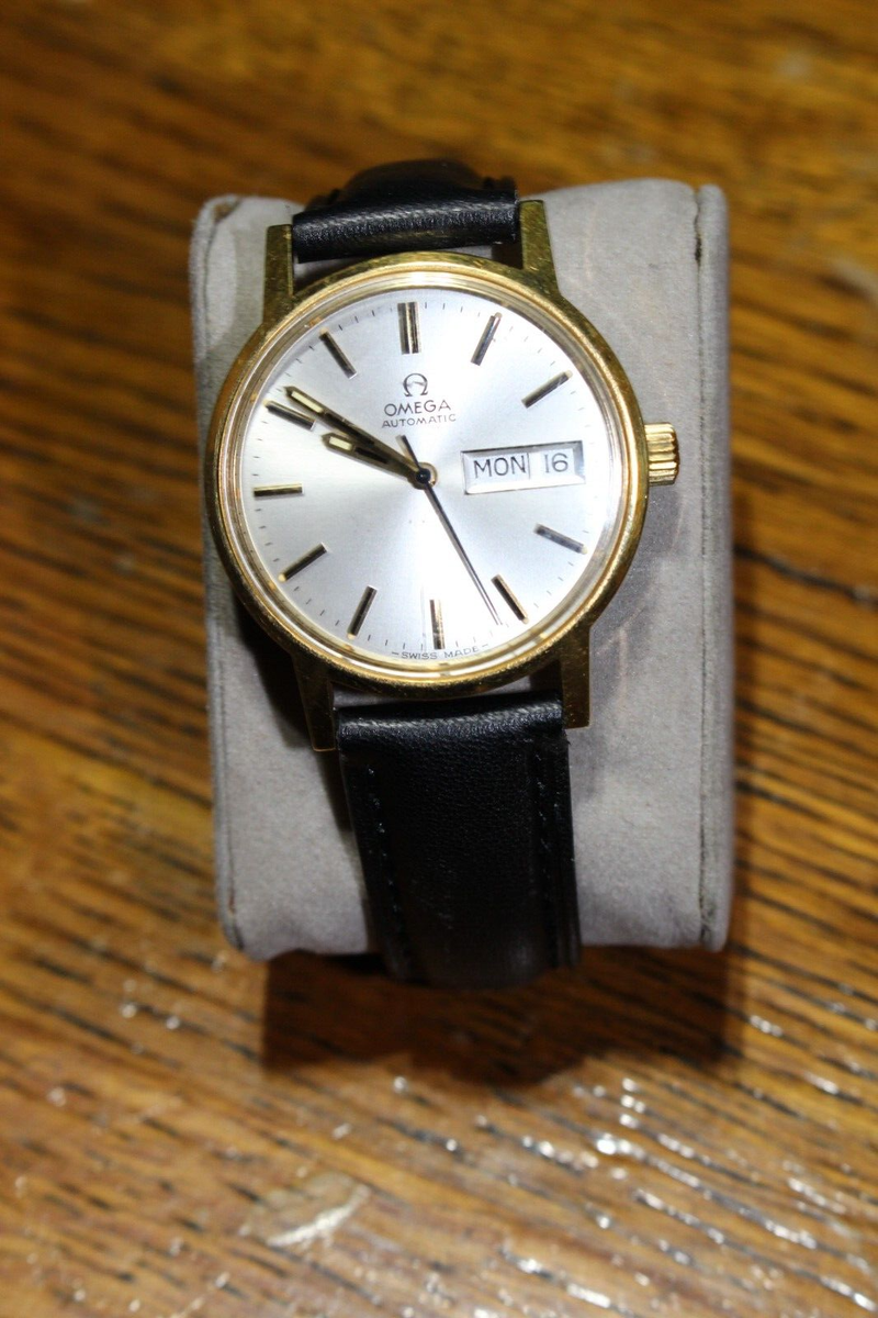 Vintage Omega Gold Filled Day Date Gents Wrist Watch