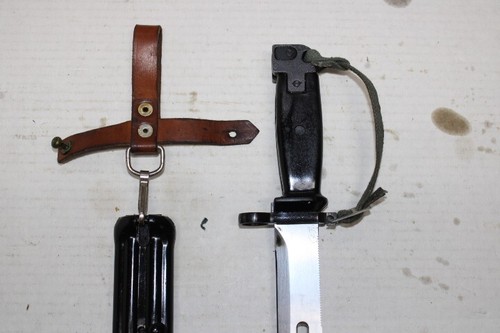 Yugoslavian Multi-Purpose Combat Knife Bayonet & Scabbard Set 7.62x39 5.45x39 - Picture 5 of 12